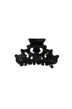 Mini Medieval French Jaw Clip Black Annasui