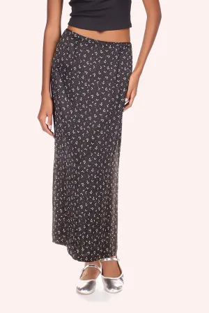 Mini Rosebud Satin Skirt Annasui