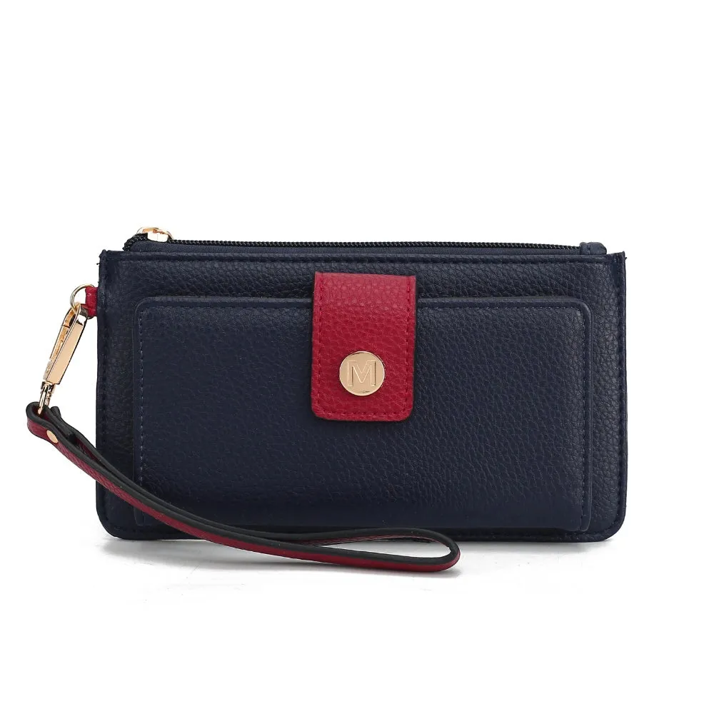 MKF Collection Olympe Vegan Leather Womens Wristlet Wallet by Mia K