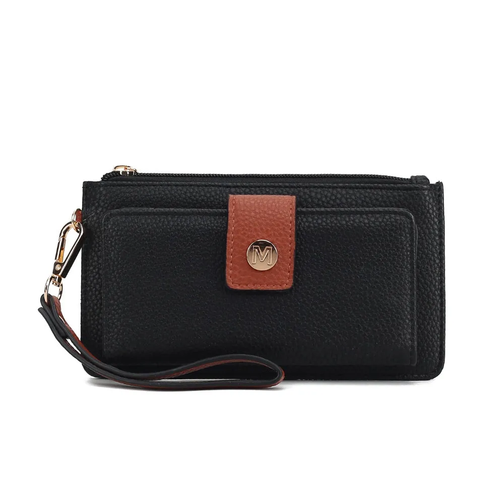 MKF Collection Olympe Vegan Leather Womens Wristlet Wallet by Mia K