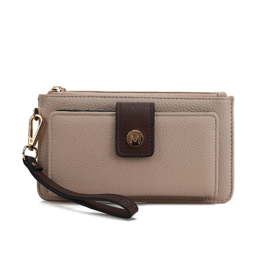 MKF Collection Olympe Vegan Leather Womens Wristlet Wallet by Mia K