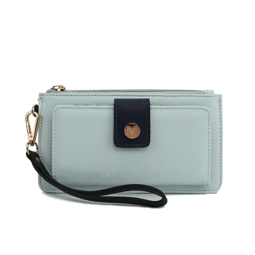 MKF Collection Olympe Vegan Leather Womens Wristlet Wallet by Mia K