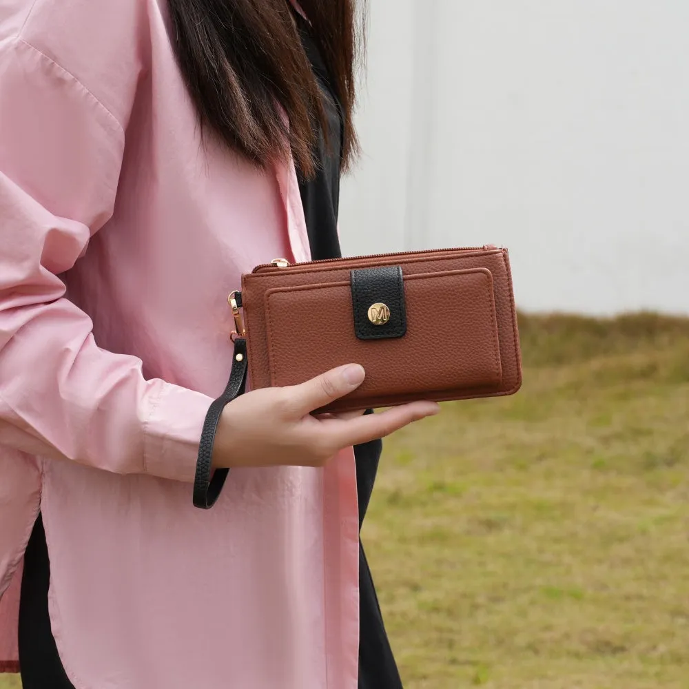 MKF Collection Olympe Vegan Leather Womens Wristlet Wallet by Mia K