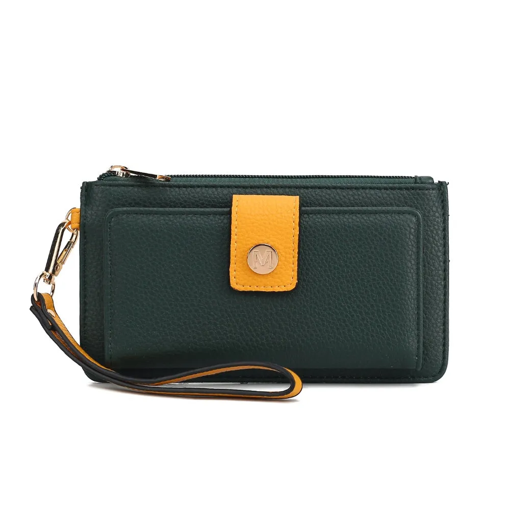 MKF Collection Olympe Vegan Leather Womens Wristlet Wallet by Mia K