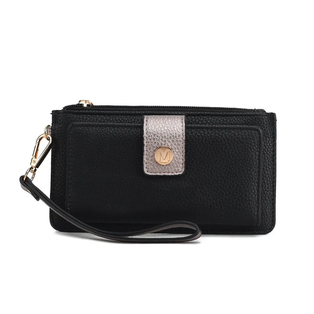 MKF Collection Olympe Vegan Leather Womens Wristlet Wallet by Mia K