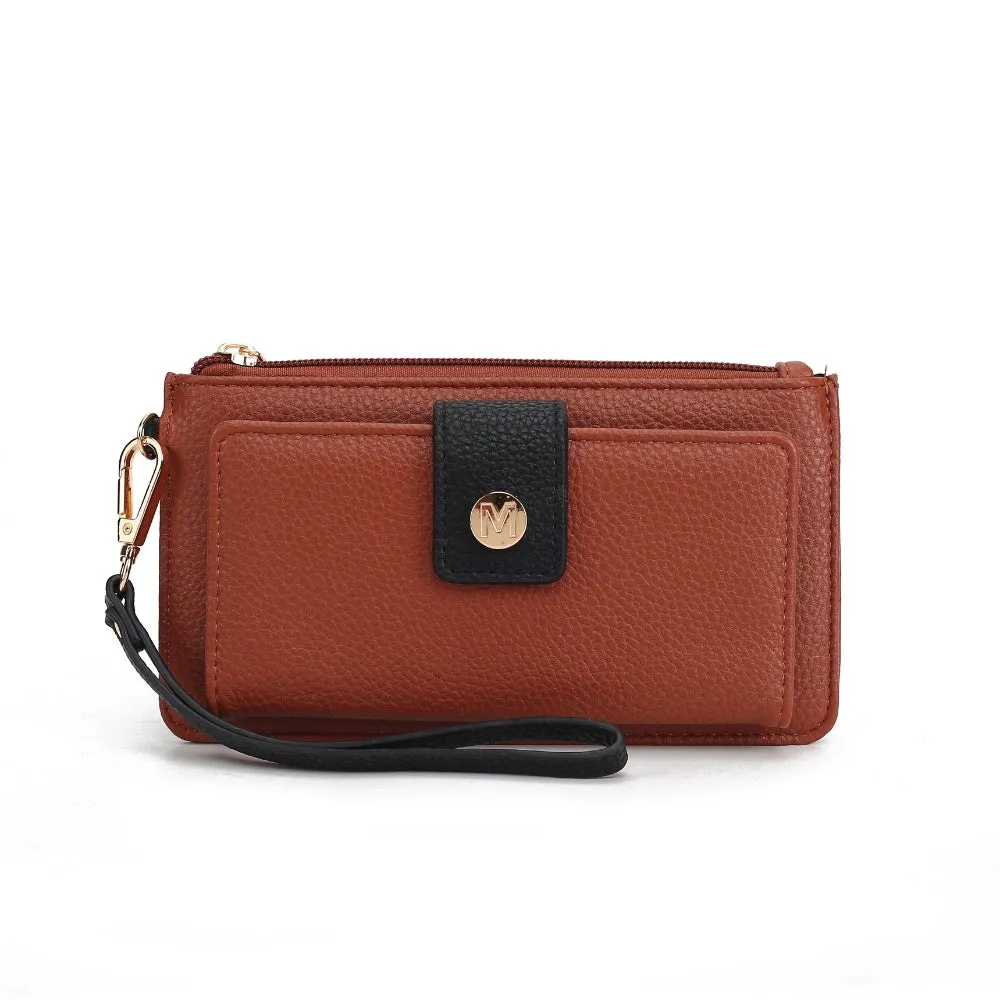 MKF Collection Olympe Vegan Leather Womens Wristlet Wallet by Mia K