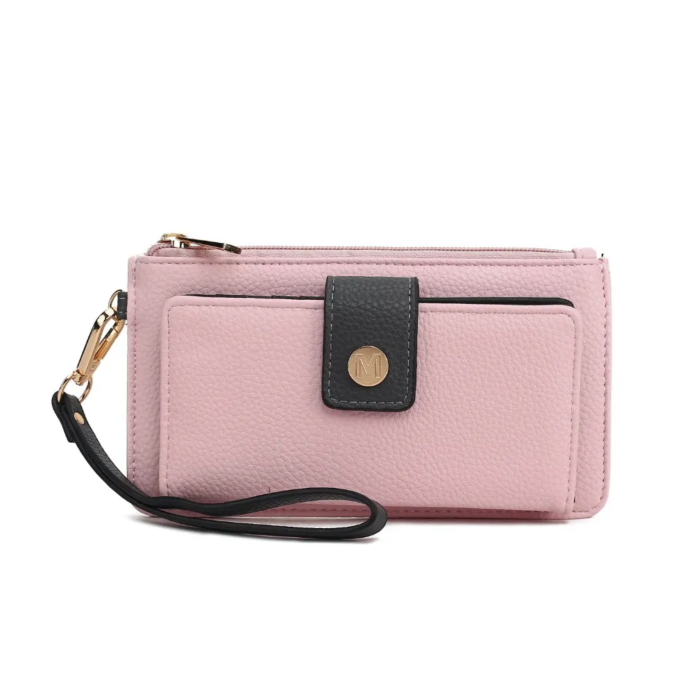 MKF Collection Olympe Vegan Leather Womens Wristlet Wallet by Mia K