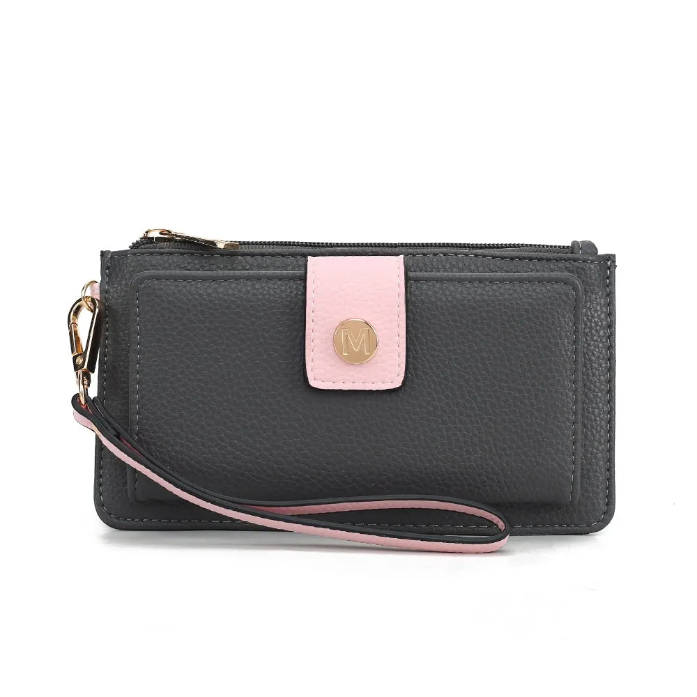 MKF Collection Olympe Vegan Leather Womens Wristlet Wallet by Mia K