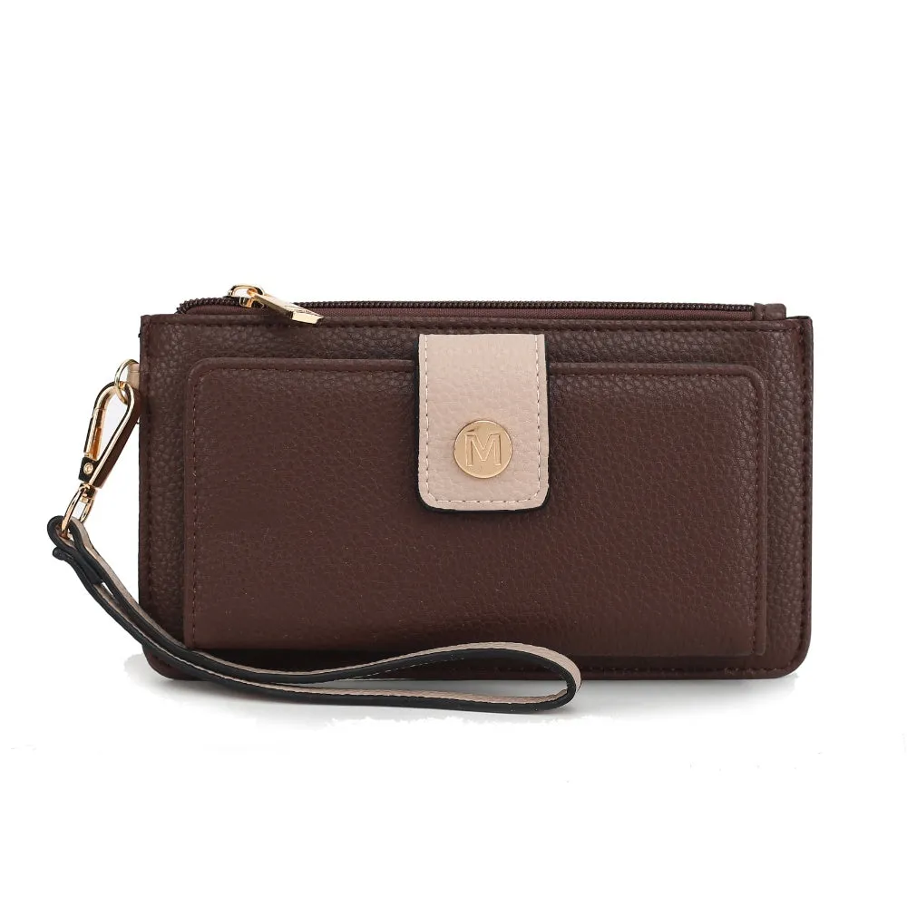 MKF Collection Olympe Vegan Leather Womens Wristlet Wallet by Mia K