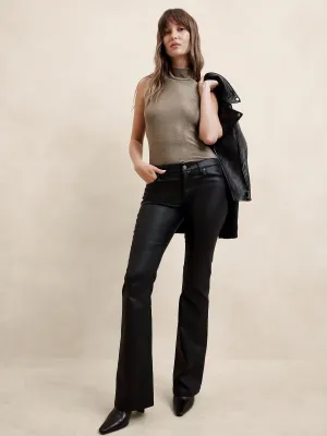 Mock-Neck Sparkle Halter Top Banana Republic