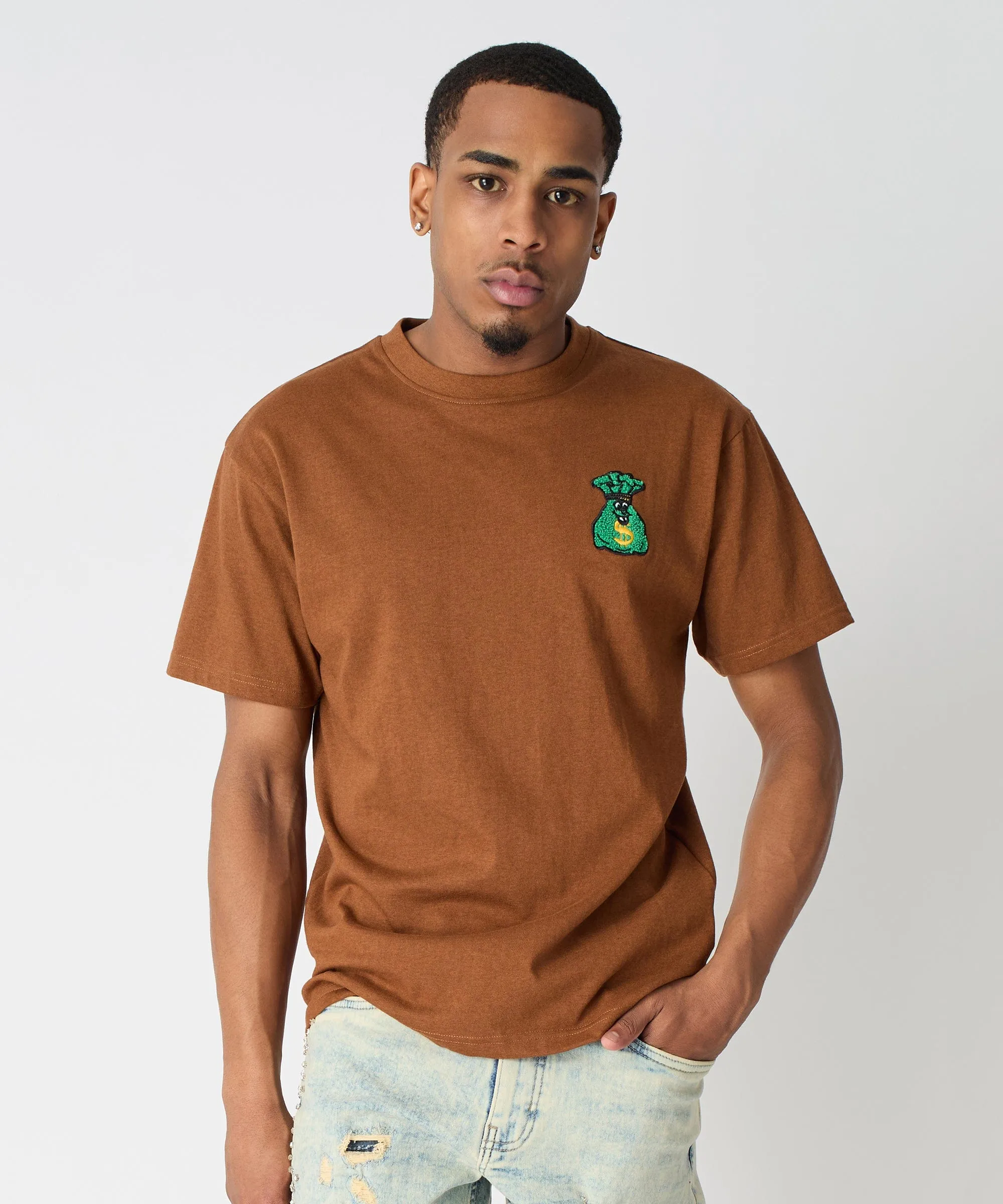 Money Bags Short Sleeve Tee - Khaki