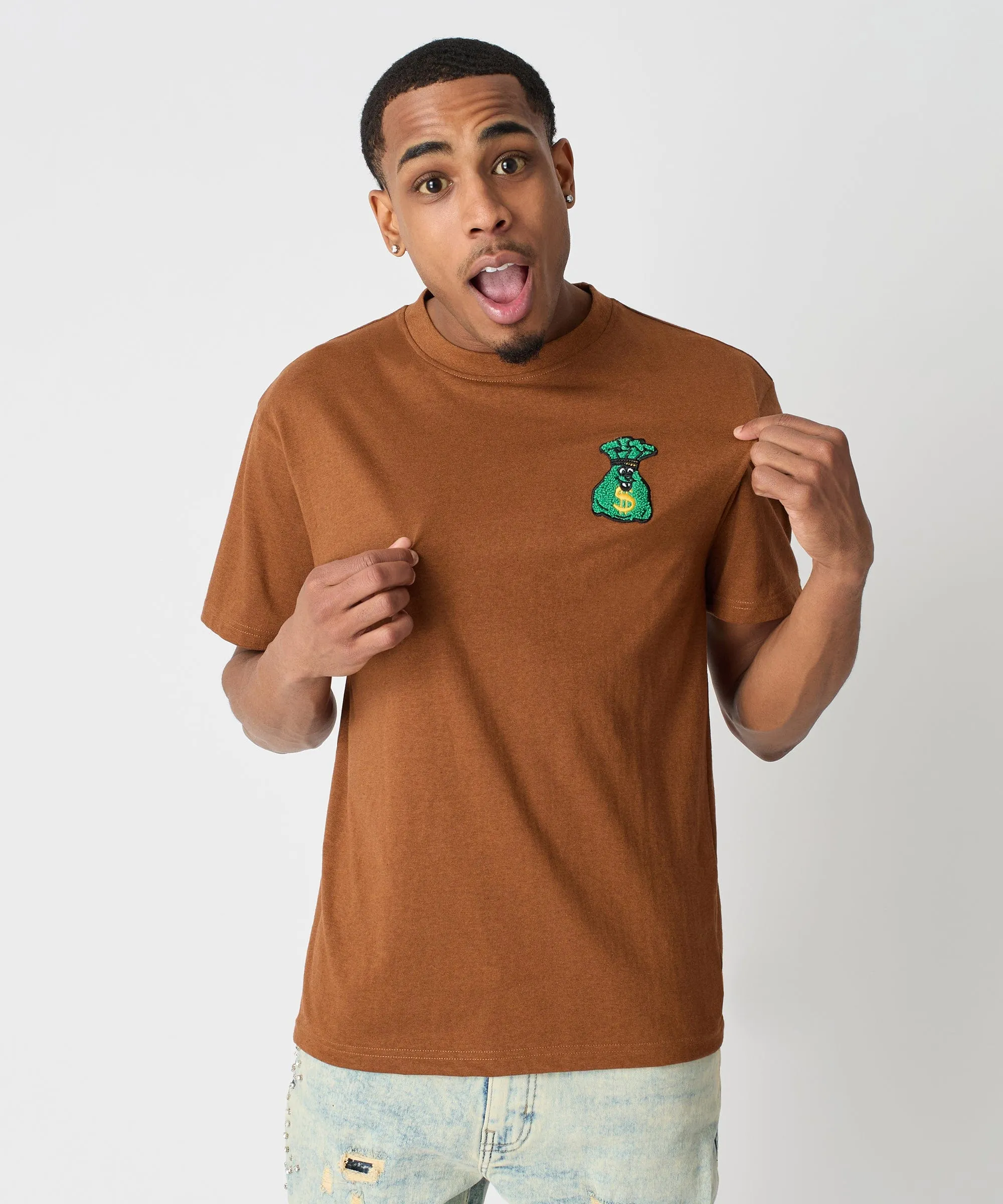 Money Bags Short Sleeve Tee - Khaki
