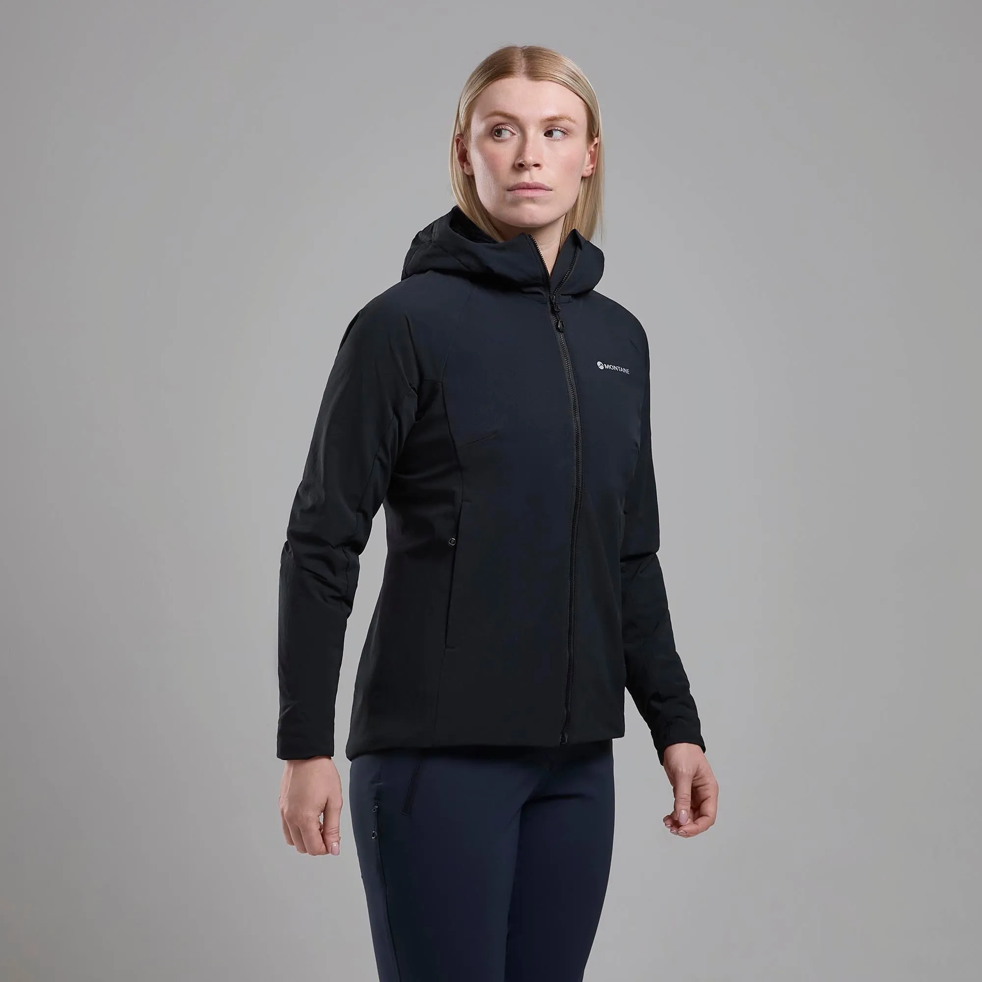 Montane Women's Khamsin Hooded Softshell Jacket Montane