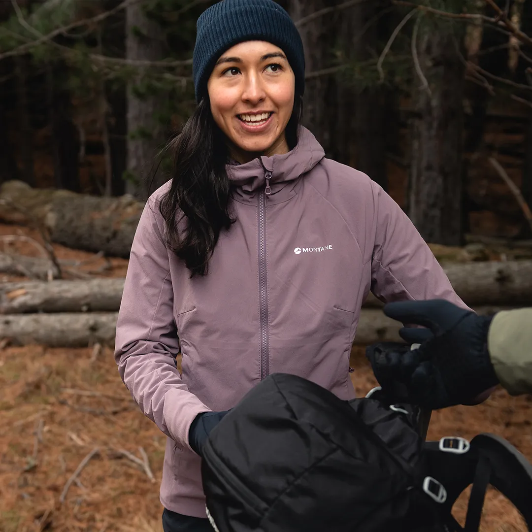 Montane Women's Khamsin Hooded Softshell Jacket Montane