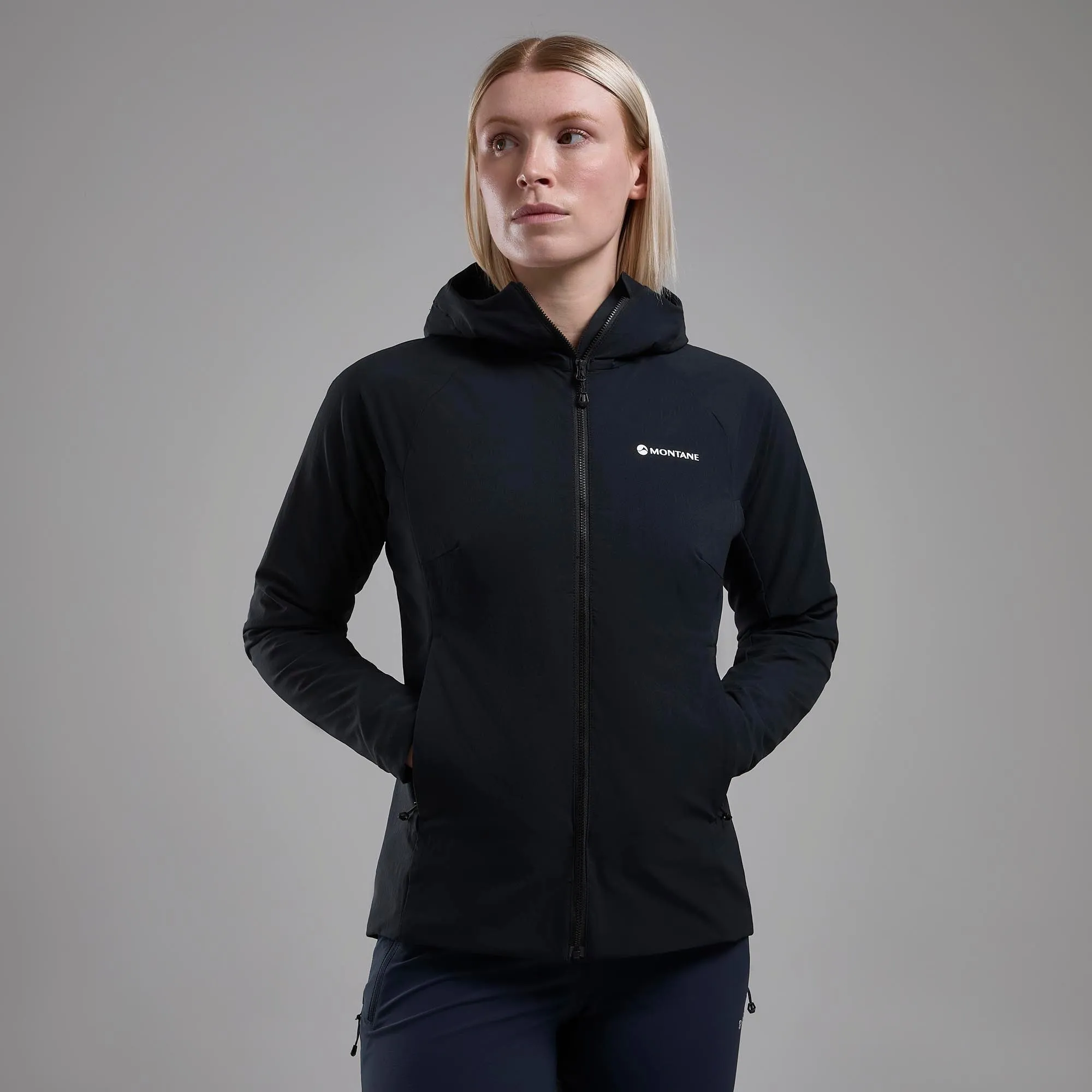 Montane Women's Khamsin Hooded Softshell Jacket Montane