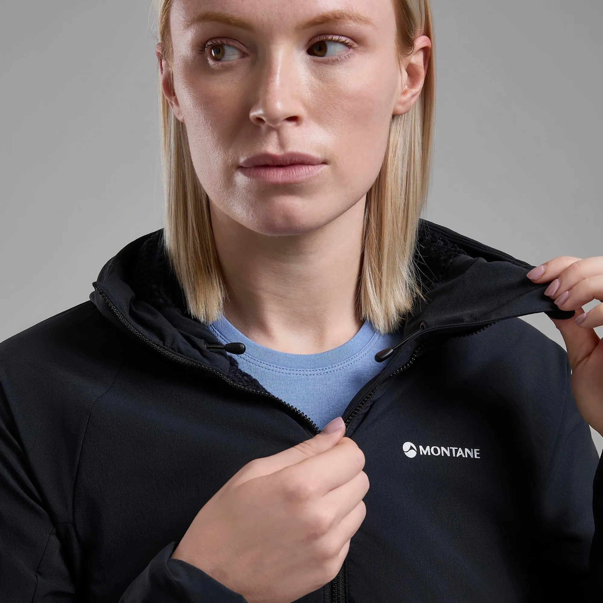 Montane Women's Khamsin Hooded Softshell Jacket Montane