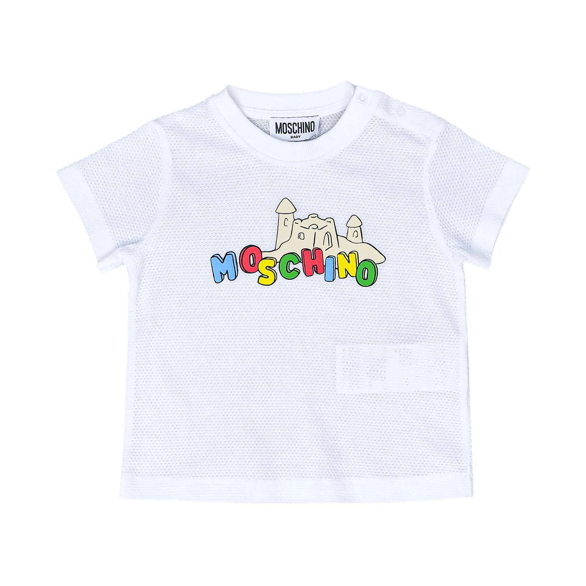 Moschino Kids Baby Boy's White & Red Set of T-Shirt & Bermuda
