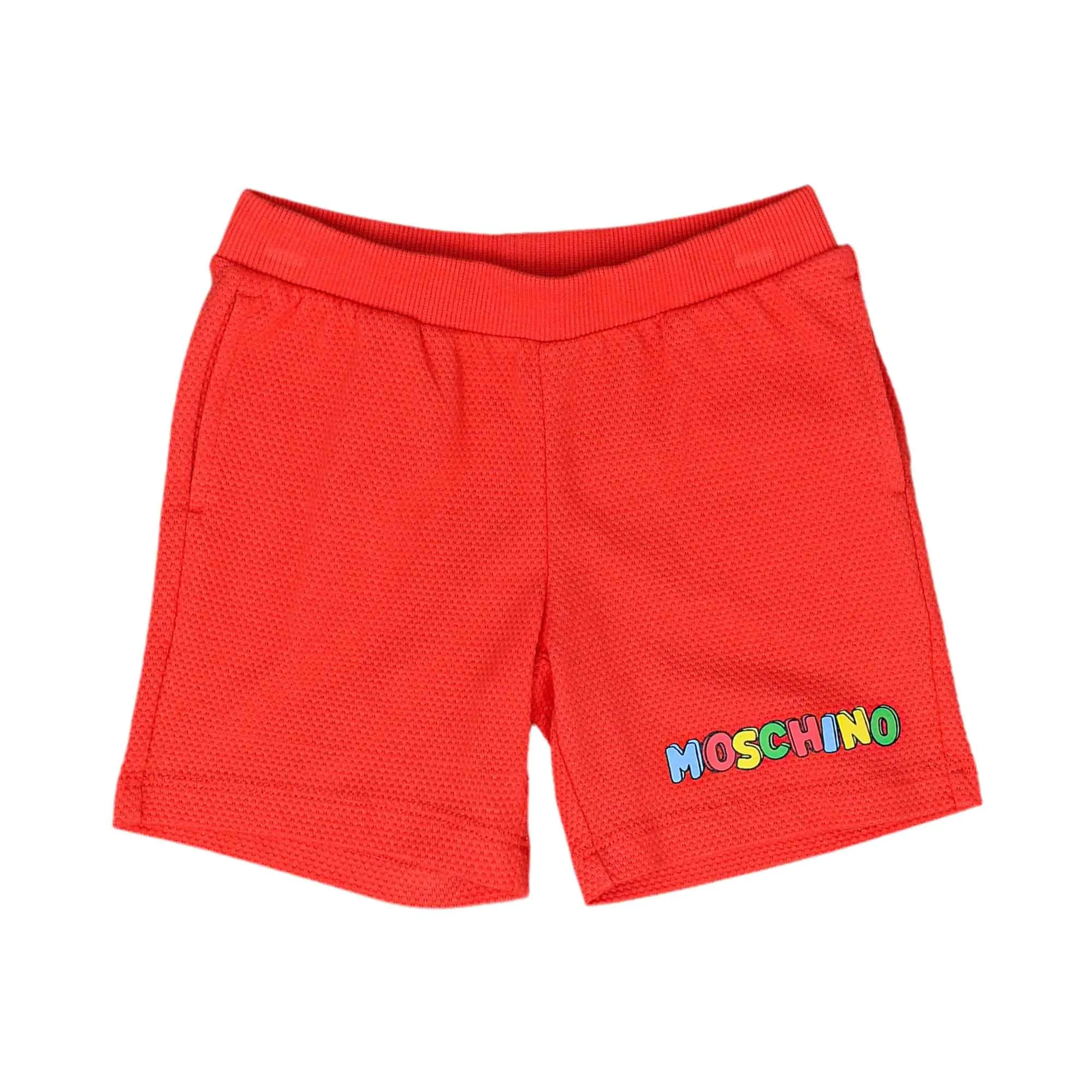 Moschino Kids Baby Boy's White & Red Set of T-Shirt & Bermuda