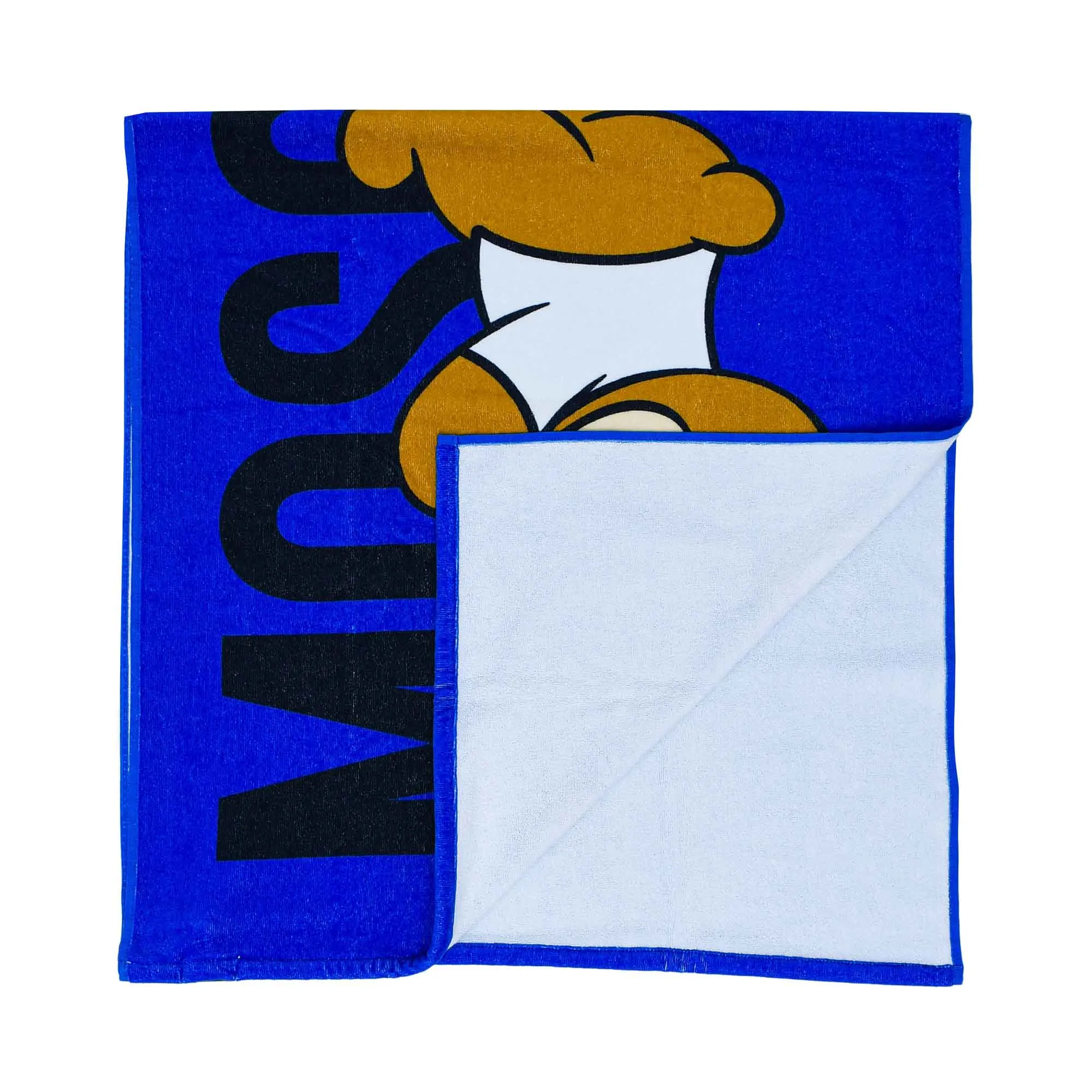 Moschino Kids Text Logo Print Towel