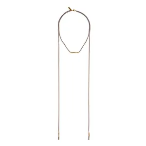 Multi Twist Bar Lariat Necklace