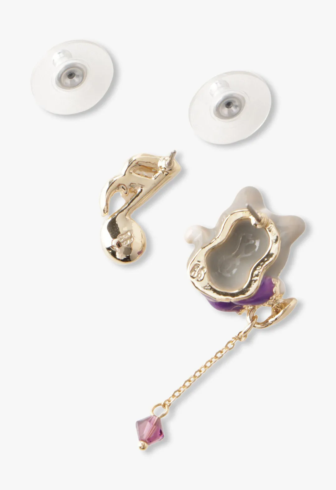 Musical Cat Mismatch Earrings Annasui