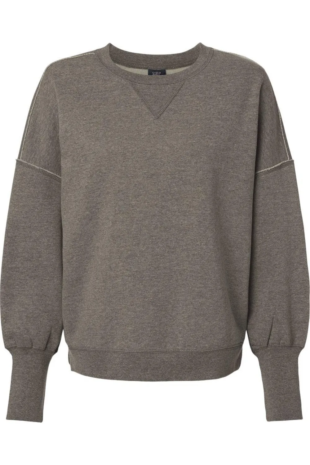 MV Sport Womens Sueded Fleece Crewneck Sweatshirt
