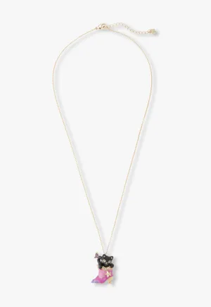 Mystical Cat & Butterfly Boot Necklace Annasui