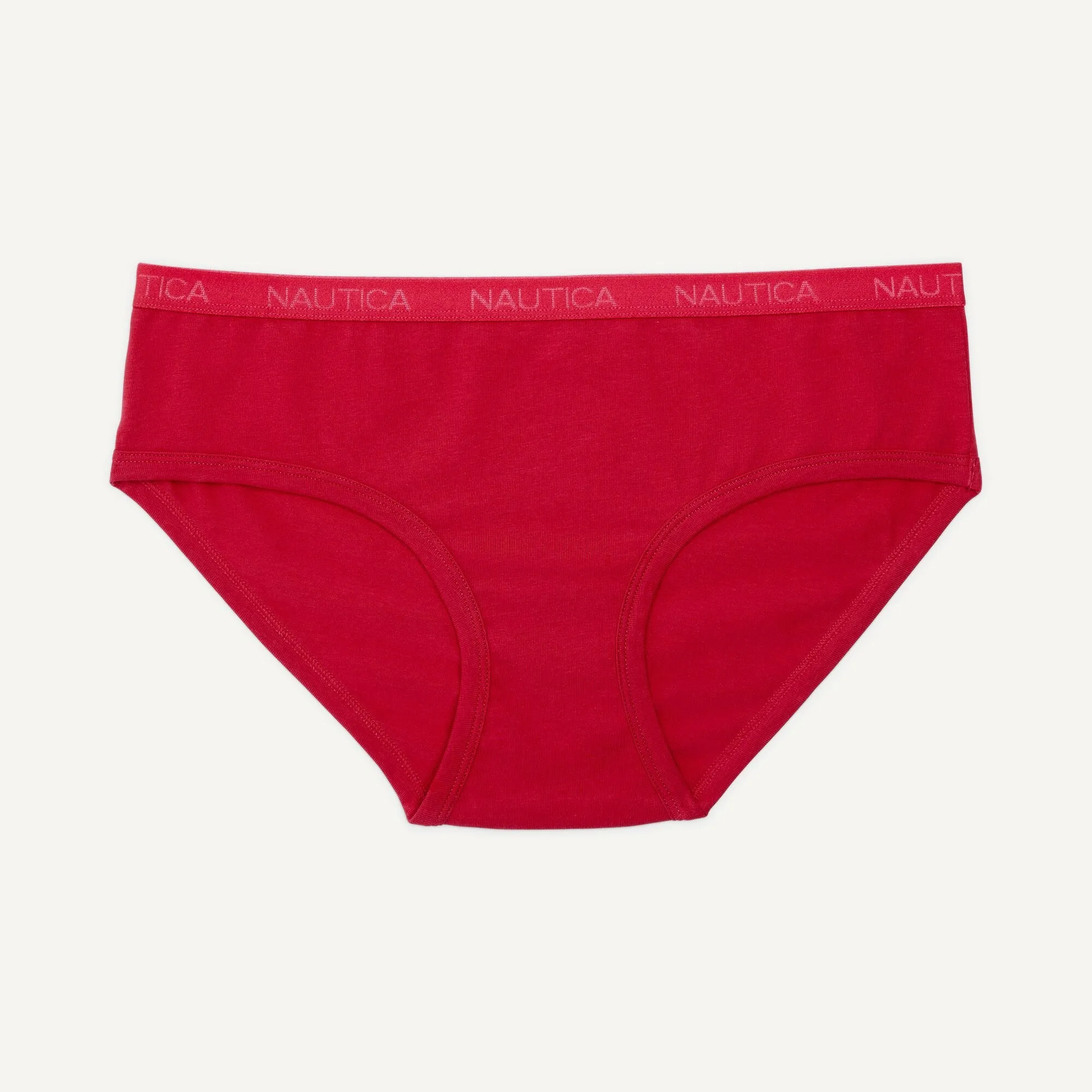 Nautica Womens Logo Hipster Brief, 5-Pack