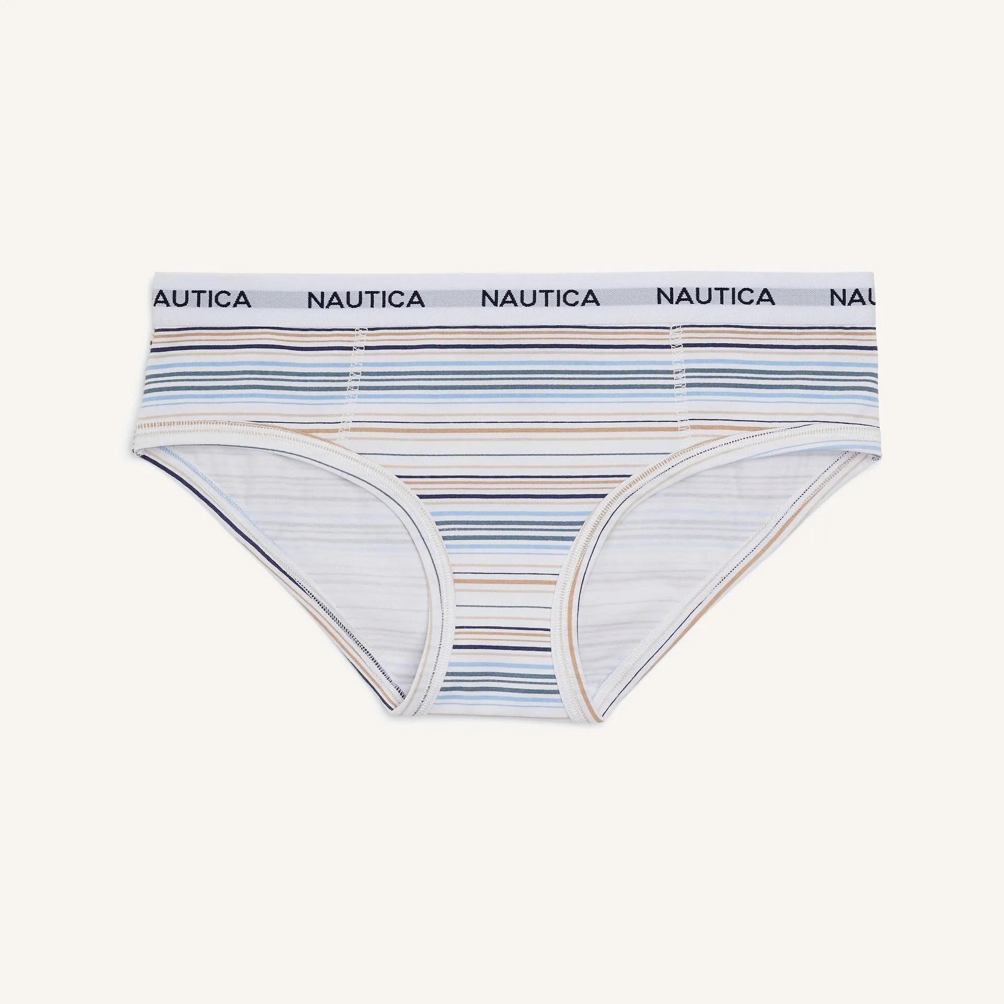 Nautica Womens Stretch-Cotton Hipster Brief, 4-Pack
