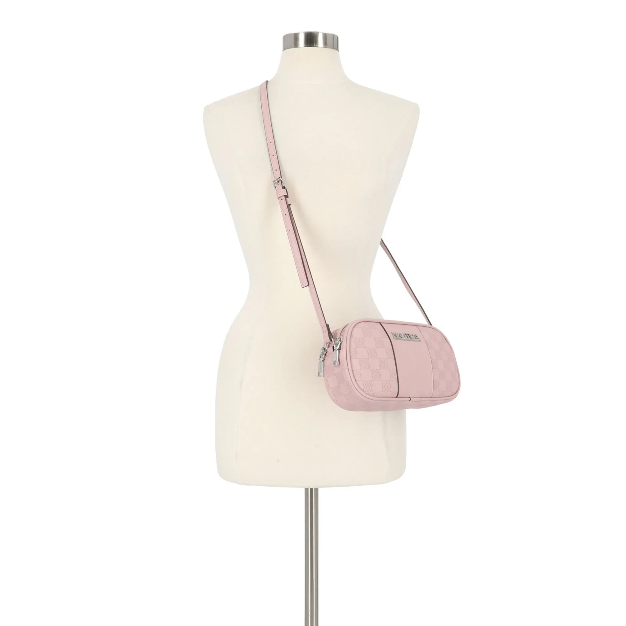 Nautica Womens Woven Crossbody Bag