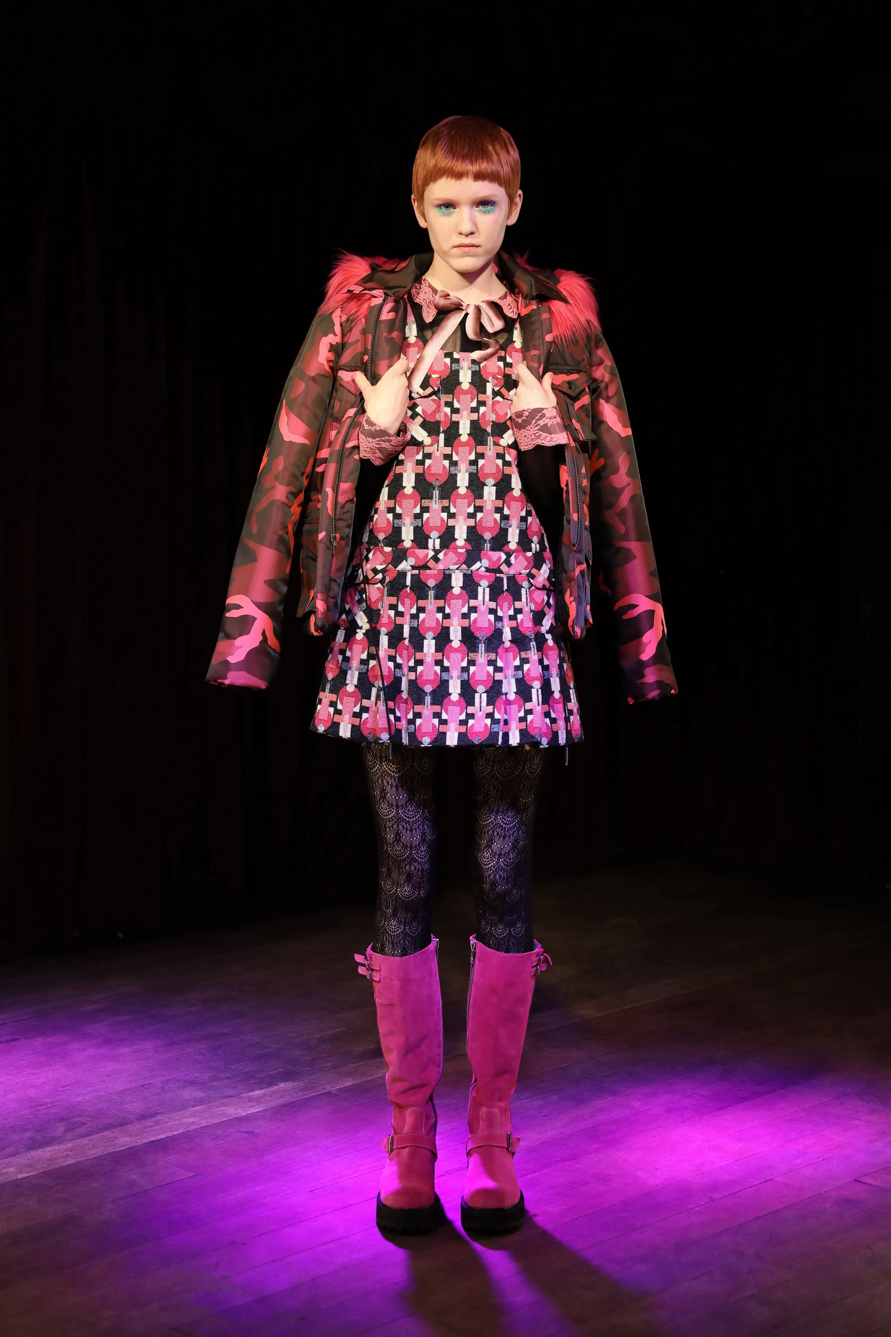 Neon Camouflage Jacket Annasui