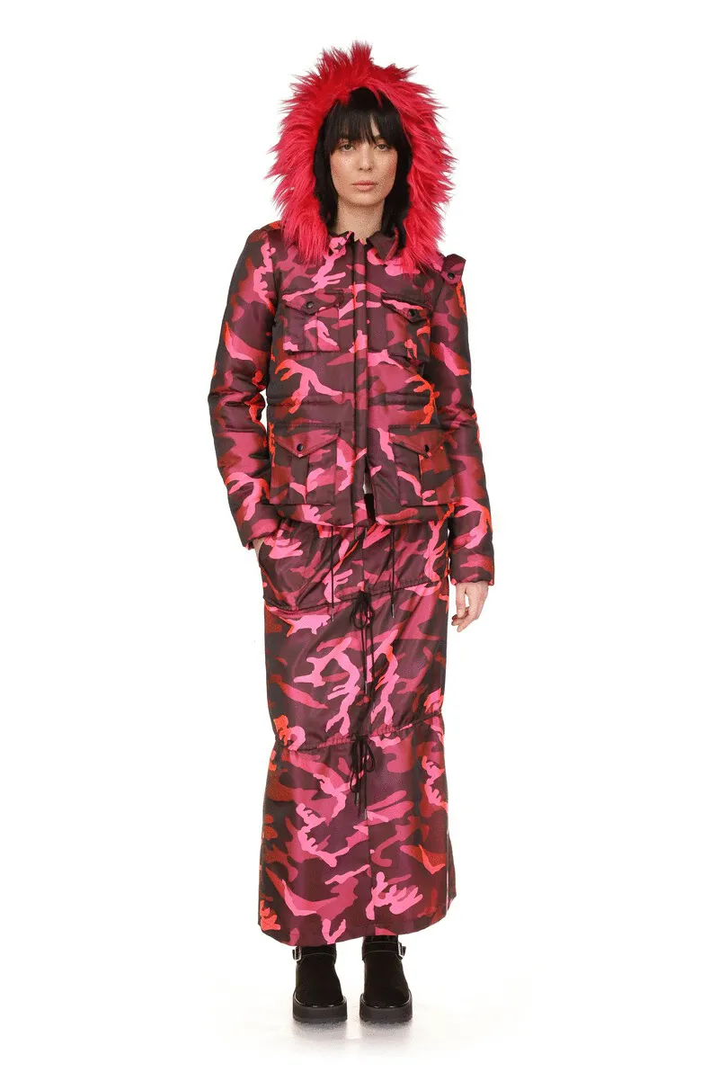 Neon Camouflage Jacket Annasui