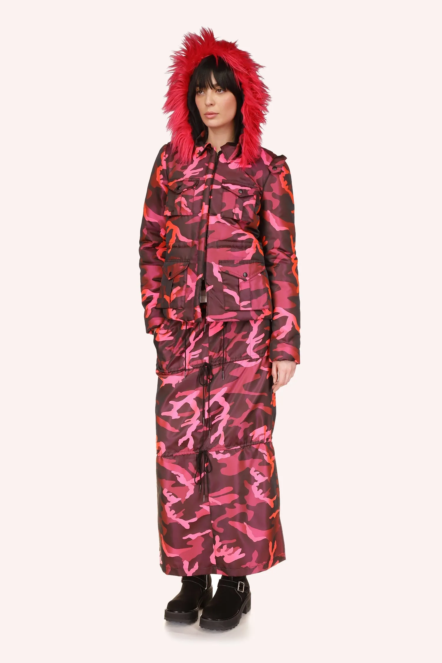 Neon Camouflage Jacket Annasui