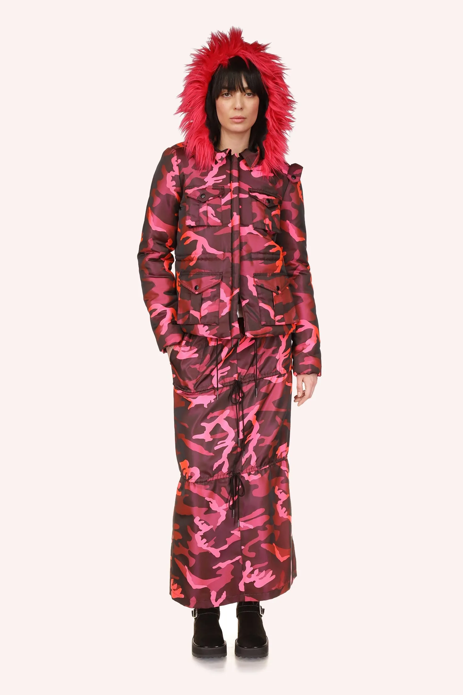 Neon Camouflage Jacket Annasui