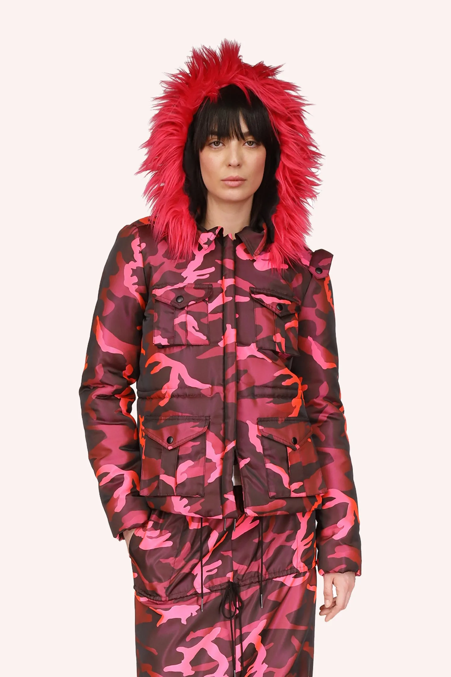 Neon Camouflage Jacket Annasui