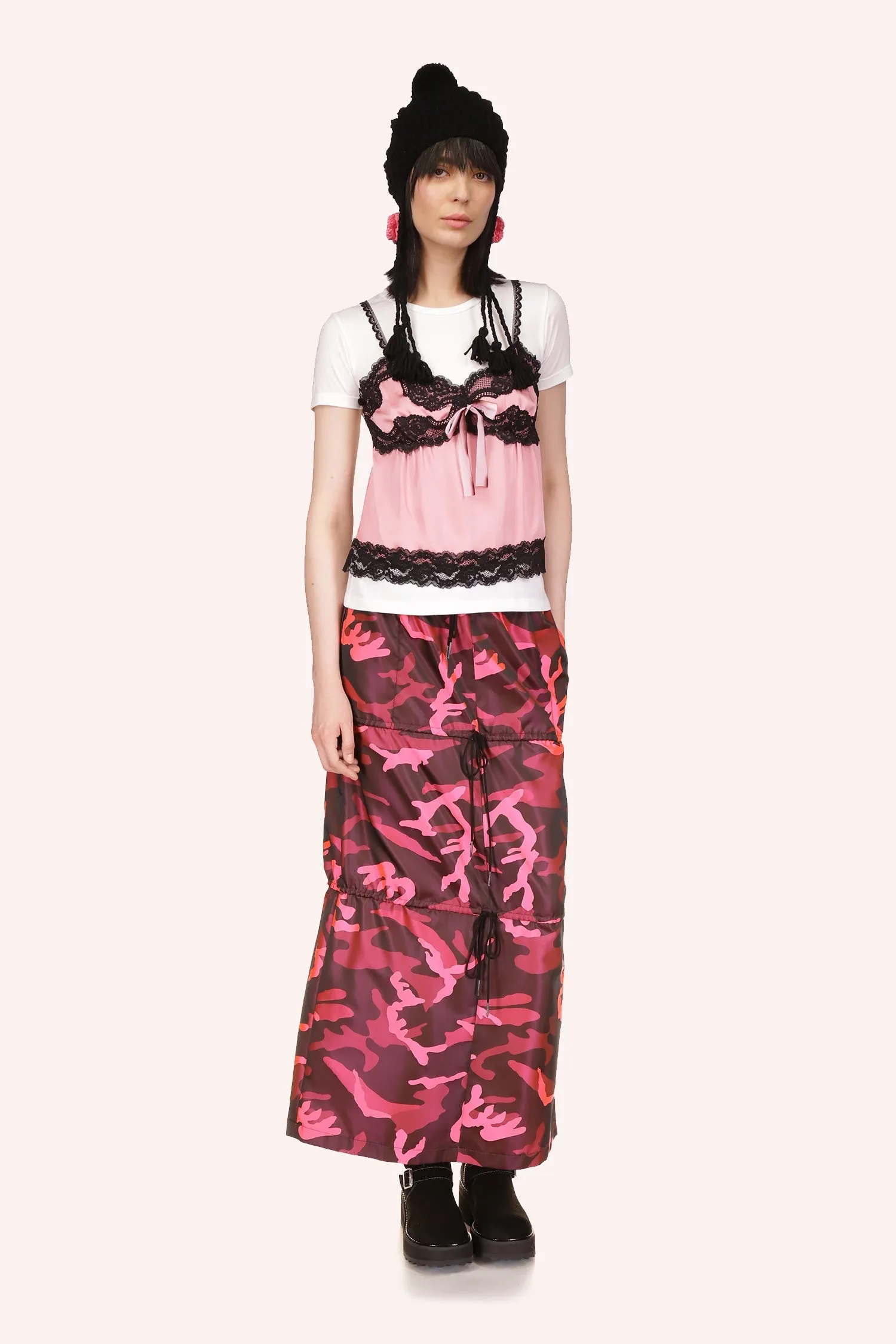 Neon Camouflage Skirt Annasui