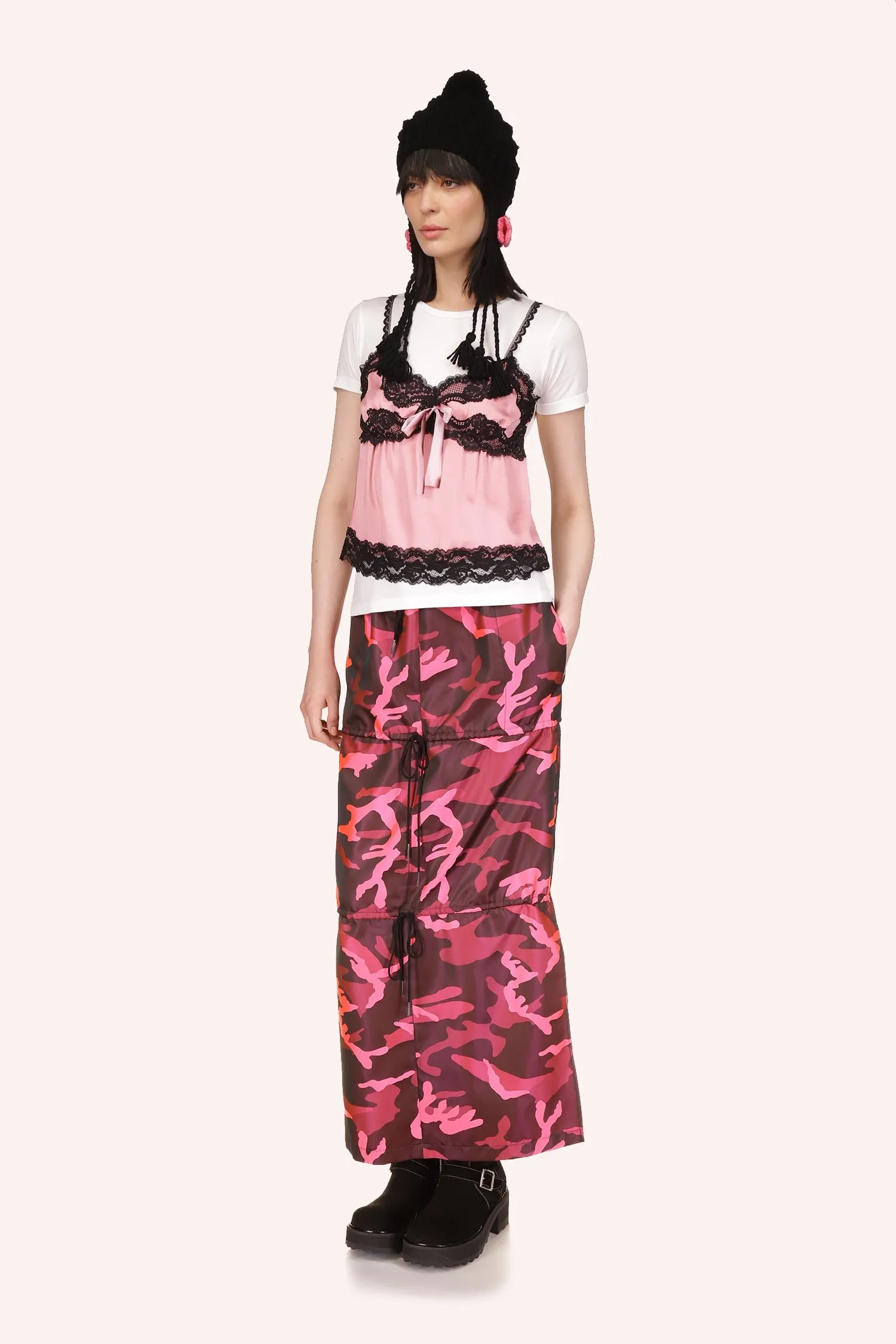 Neon Camouflage Skirt Annasui