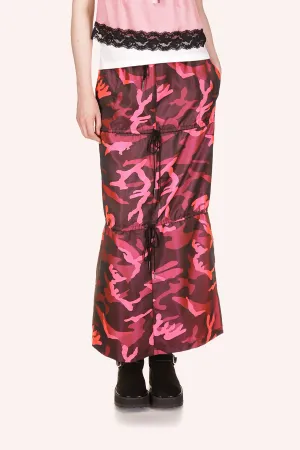 Neon Camouflage Skirt Annasui