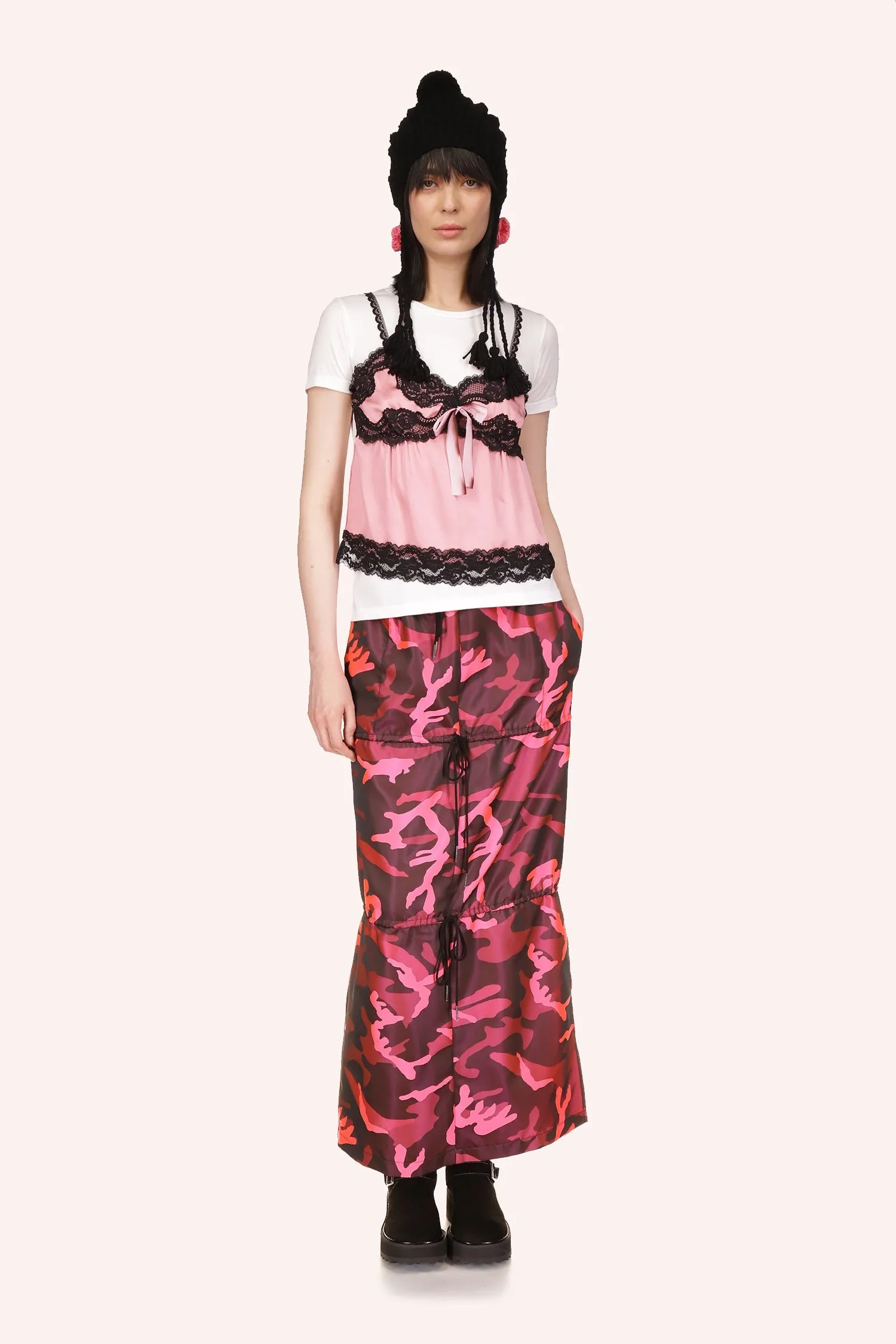 Neon Camouflage Skirt Annasui