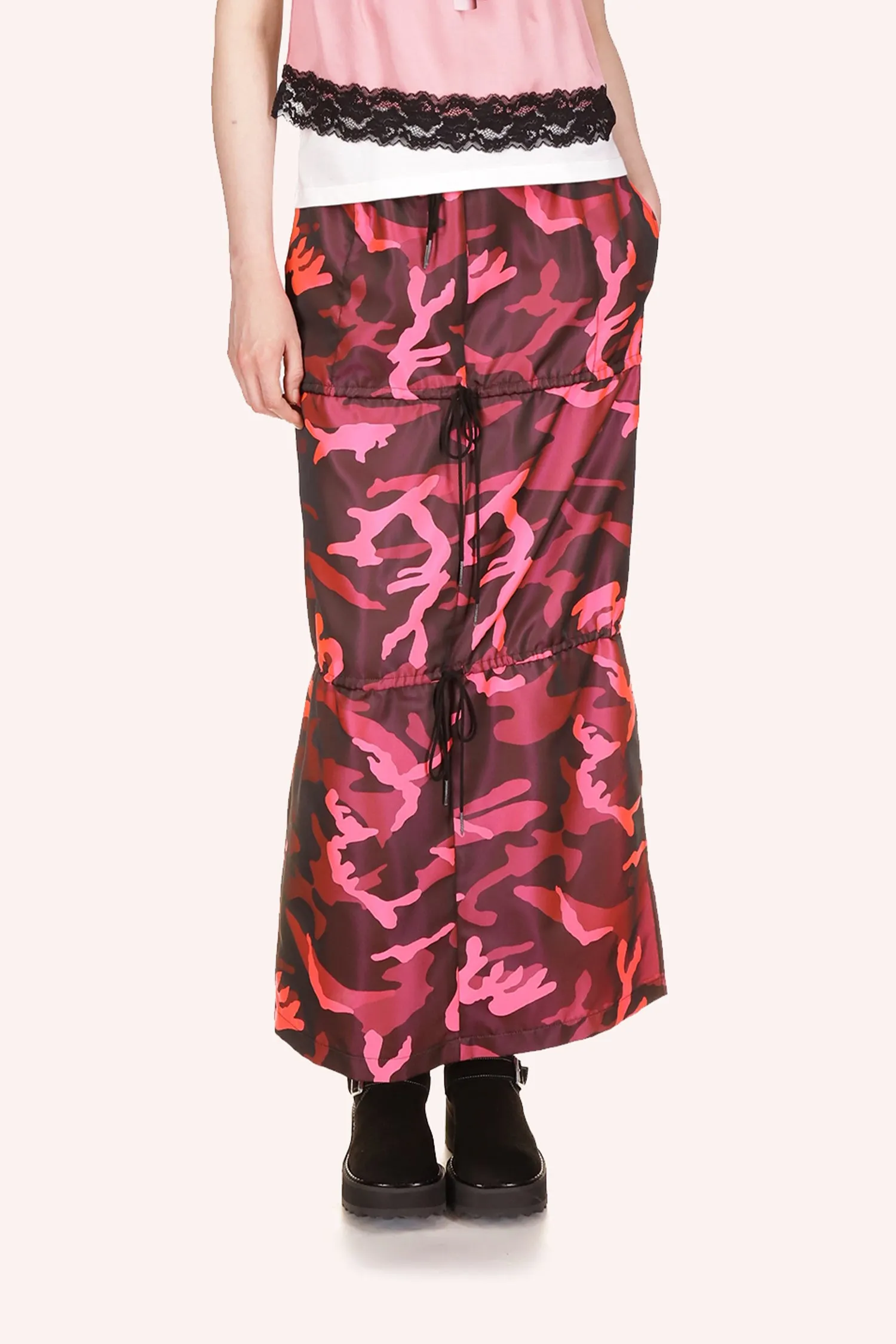 Neon Camouflage Skirt Annasui