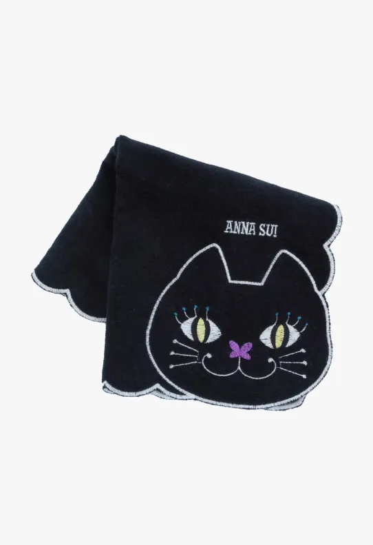 New: Cat Embroidery Washcloth Annasui