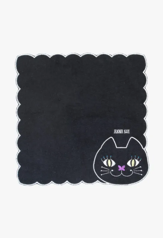 New: Cat Embroidery Washcloth Annasui