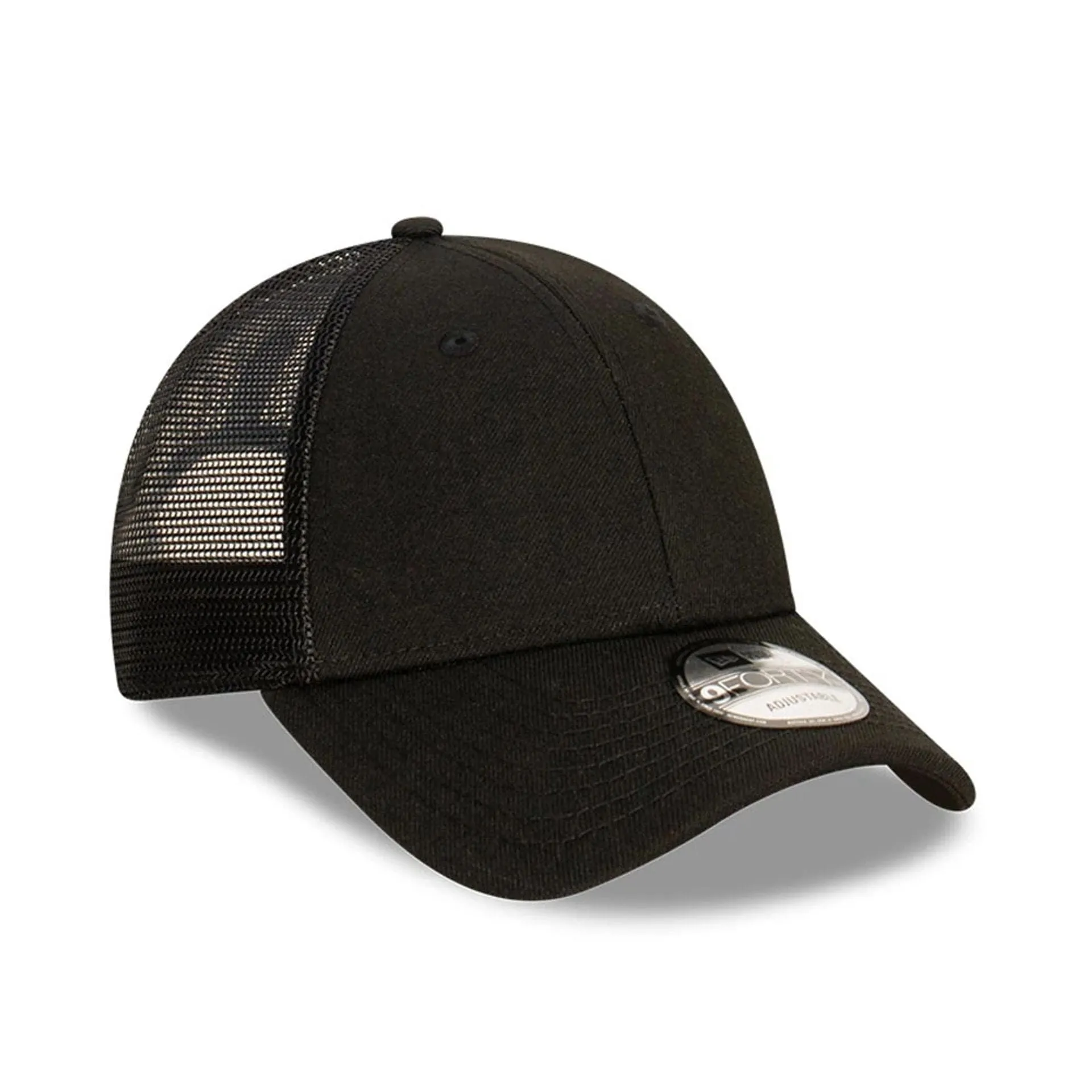 New Era Blank Black 9FORTY Trucker Cap Billy J