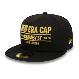 New Era Carnaby Address Black 59FIFTY Fitted Cap Billy J