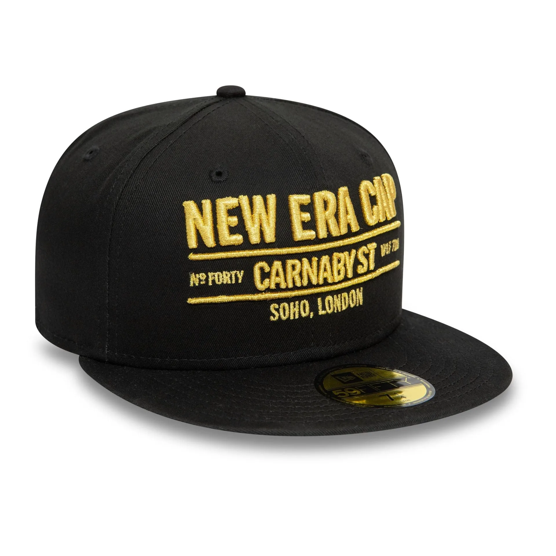 New Era Carnaby Address Black 59FIFTY Fitted Cap Billy J