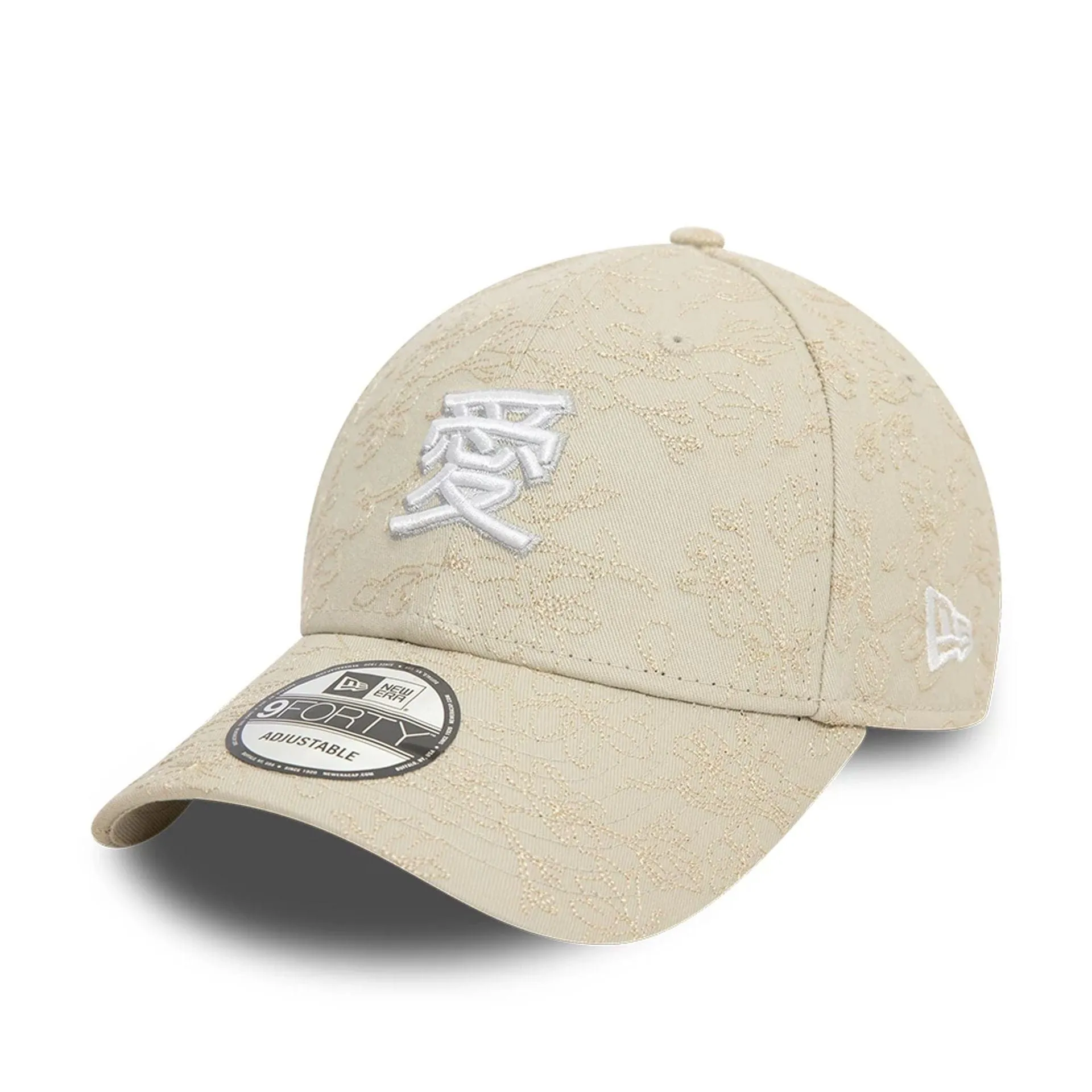 New Era Cherry Blossom Love Light Beige 9FORTY Adjustable Cap Billy J