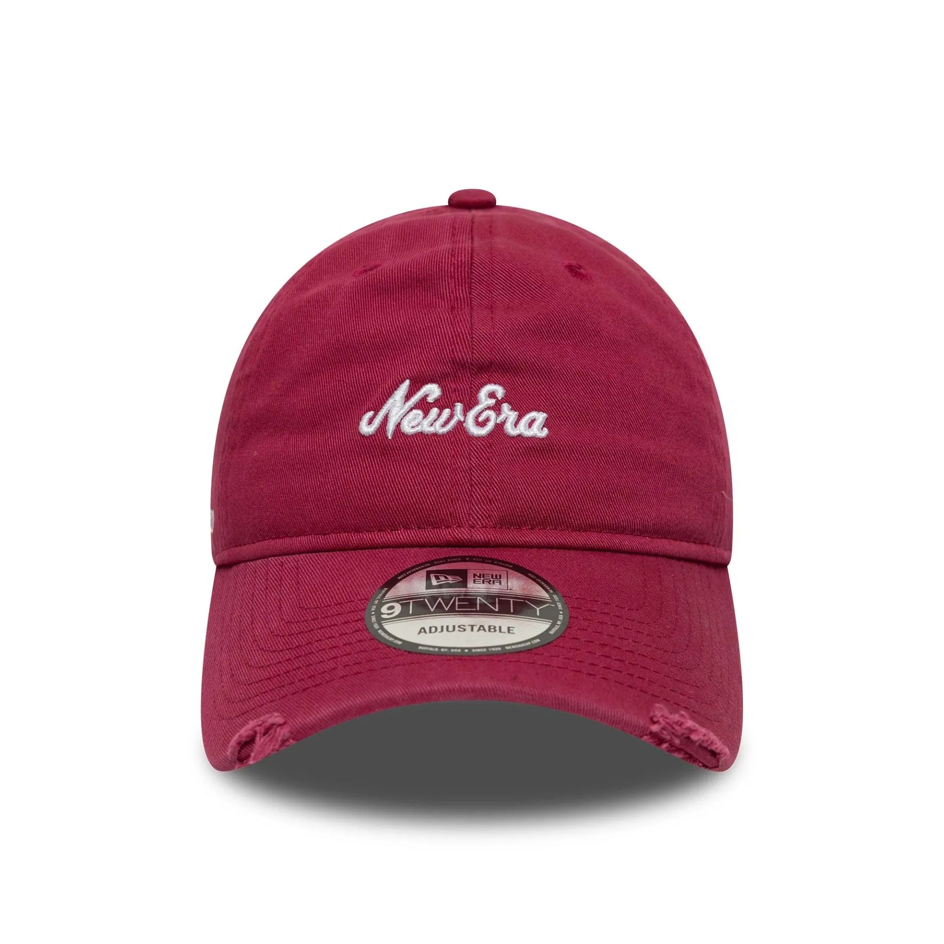 New Era Distressed Dark Red 9TWENTY Adjustable Cap Billy J