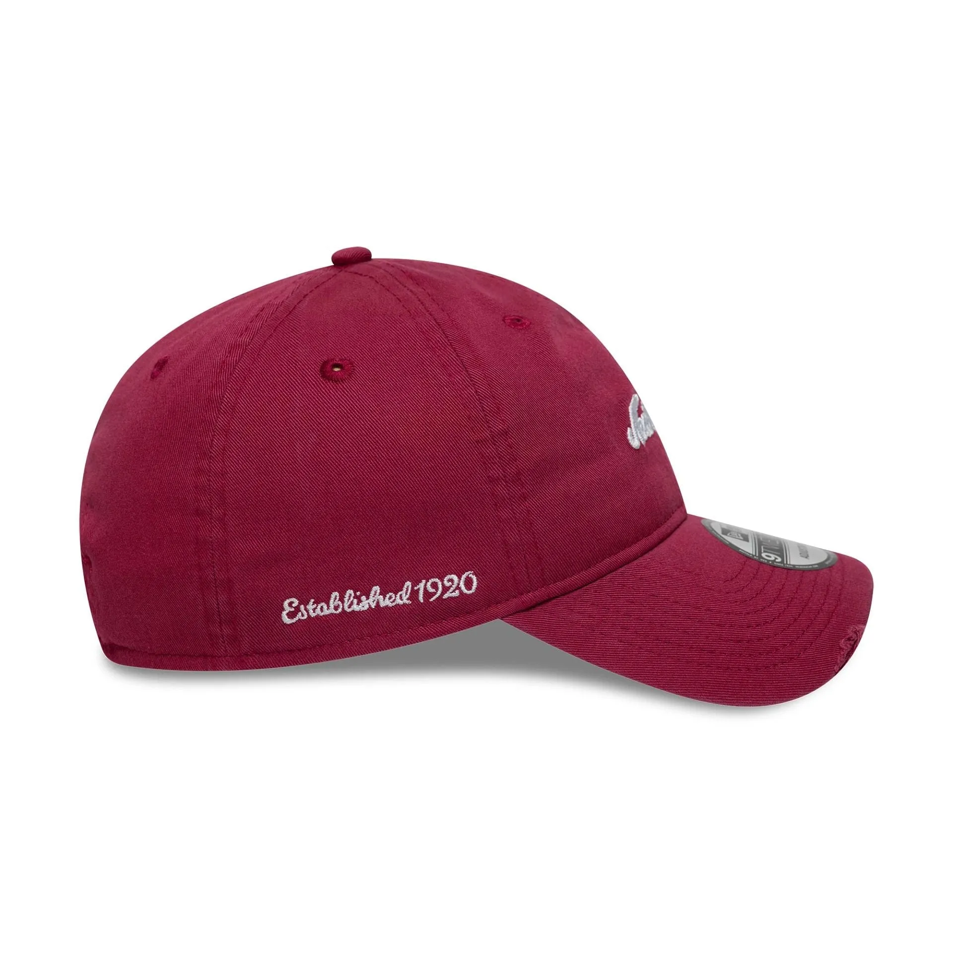 New Era Distressed Dark Red 9TWENTY Adjustable Cap Billy J
