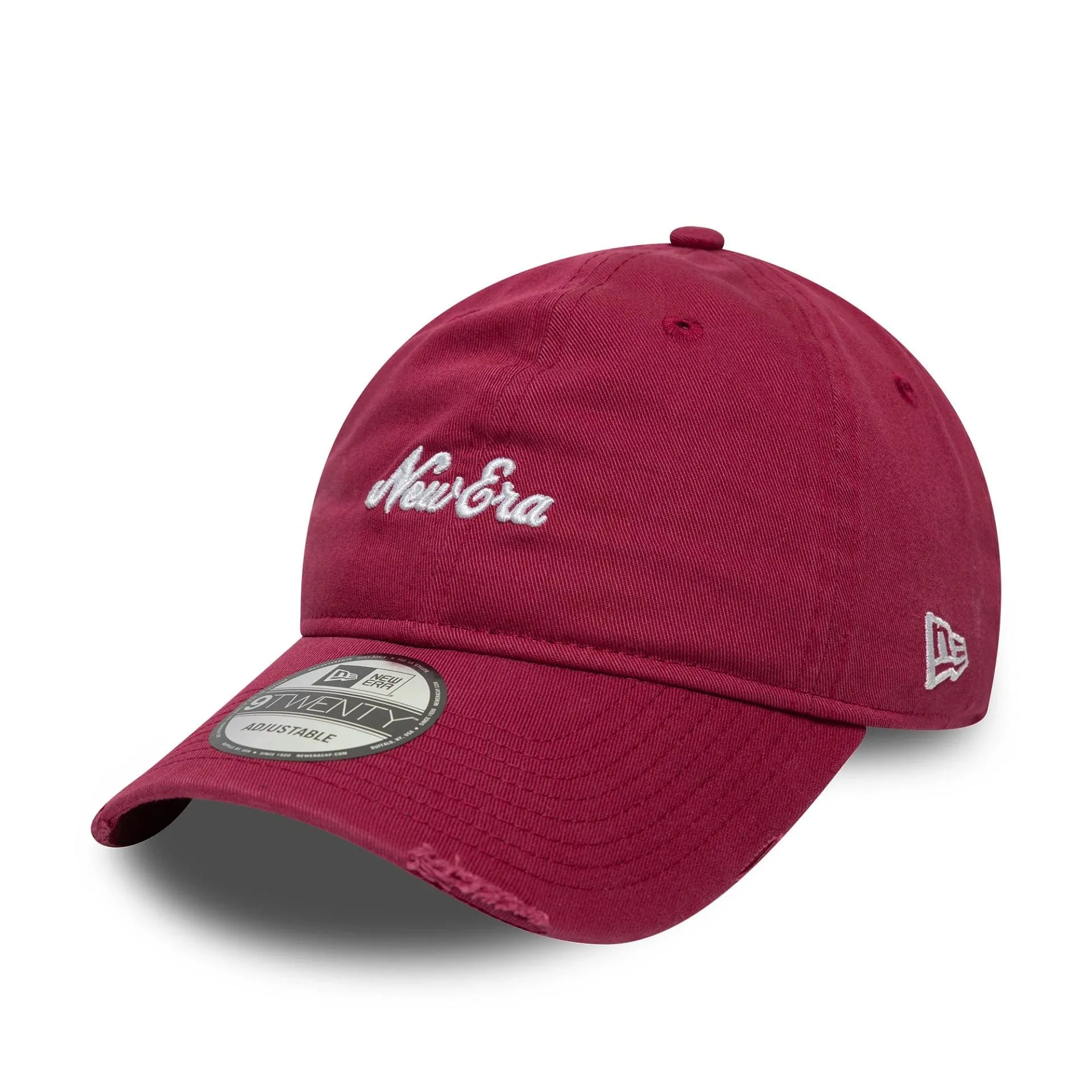 New Era Distressed Dark Red 9TWENTY Adjustable Cap Billy J