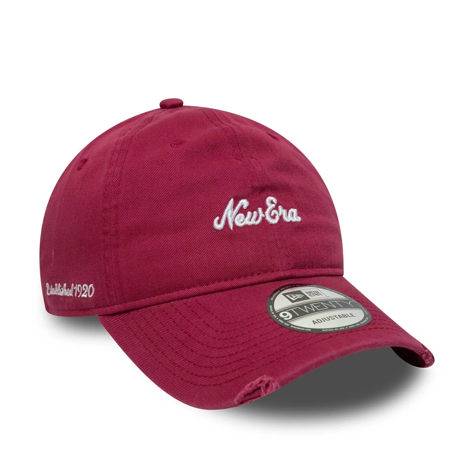 New Era Distressed Dark Red 9TWENTY Adjustable Cap Billy J